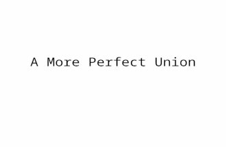 A more perfect union