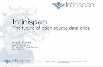Infinispan The Future Of Os Data Grids   Manik Surtani