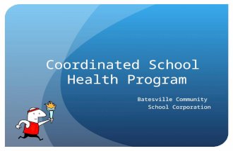 Coordinated School Health Program - Batesville Community School Corp