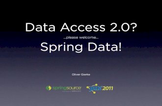 Spring Day | Data Access 2.0? Please Welcome Spring Data! | Oliver Gierke