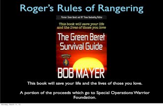 Roger's Rules of Rangering