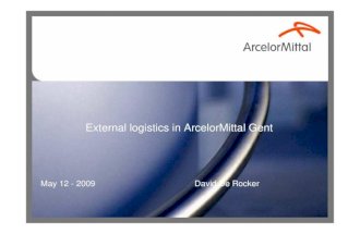 Presentation David De Rocker Arcelor Mittal