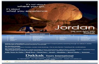 Visit the Kingdom of Jordan - Dakkak Tours International