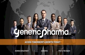 Generic Pharma 2.0   Masters of Business Development & Marketing