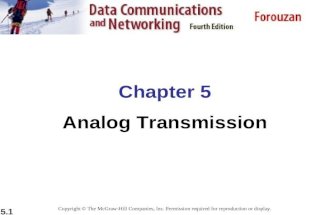 Chapter 5 analog transmission  computer_network