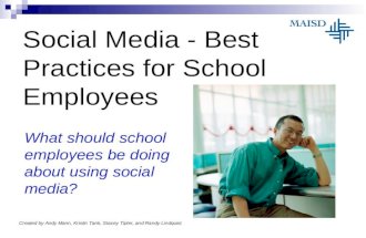 Social media best practices for staff   august 2011
