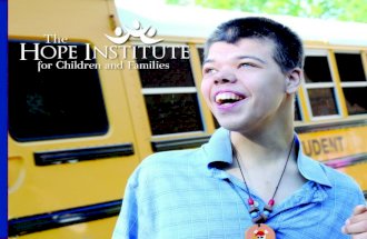 The Hope Institute for Children and Families Brochure