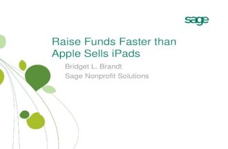 Raise funds more successfully than apple sells ipads