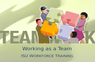 ISU WFT  - Team Building Webinar