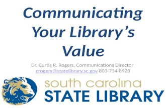 Communicating your library’s value