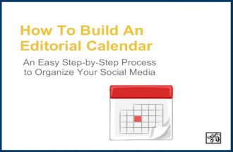 How to build an editorial calendar