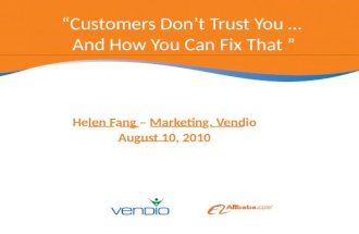 Customers Don't Trust You...How You Can Fix That
