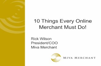 10 Things Every Online Merchant Must Do