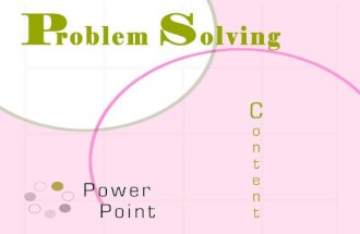 PROBLEM SOLVING POWERPOINT