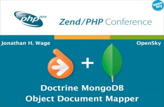 ZendCon2010 Doctrine MongoDB ODM