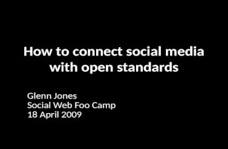 How to connect social media with open standards