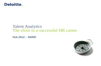 NHRDN Virtual Learning Session on HR Analytics