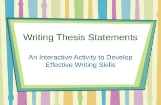 Thesis Identifying Activity