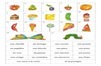 La chenille - match up words french