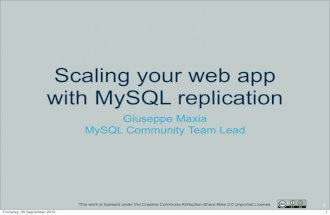 Scaling your web app with MySQL replication