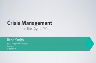 Crisis Management in the Digital World