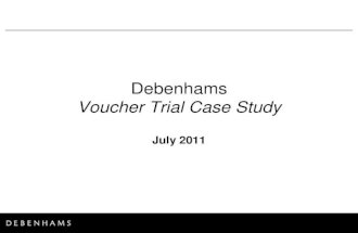 Debenhams Voucher Trial Case Study - Gillian Makepeace