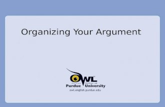 Organizing your argument—OWL
