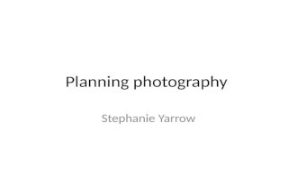 Planning photography