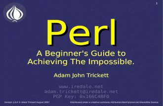 Achieving the Impossible with Perl