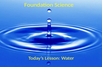 An Introduction to Water