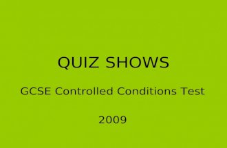 2009 Quiz Shows