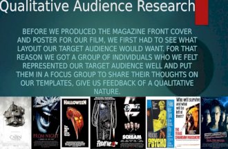 Audience research qualitative media slasher horror
