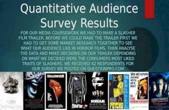 Audience research   quantitative audience survey results