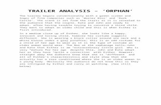 Trailer analysis orphan