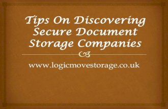Tips on discovering secure document storage companies ppt
