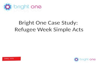 Bright One Case Study: Refugee Week 2009