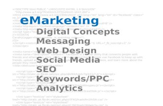 E marketing webdesign  seo socialmedia