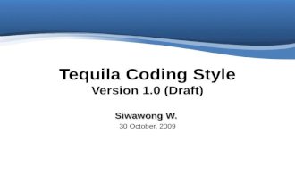 Bb Tequila Coding Style (Draft)