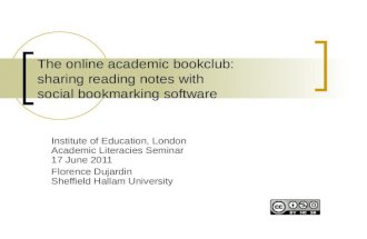 The online academic book club
