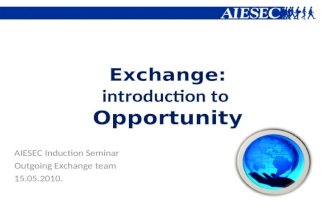 2.Exchange program: basics