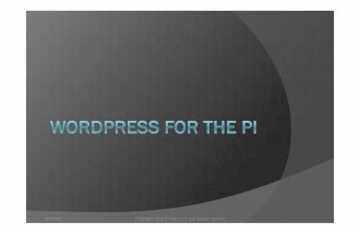 Wordpress for the pi v1