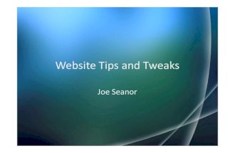 Website tips and tweaks v2