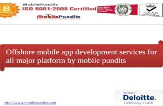 Offshore mobile app development services for all major mobile platforms