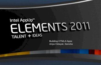 Build HTML5 App (Intel Elements 2011)