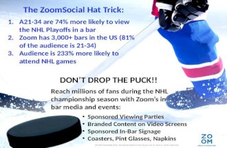 NHL Playoffs with Zoom Media