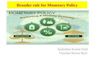 Broader role for monetary policy