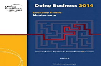Doing business in Montenegro 2014 - The World Bank study