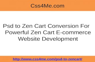 Psd to zen cart conversion for powerful zen cart e commerce website development
