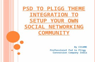 Psd to pligg theme integration to setup your own social networking community