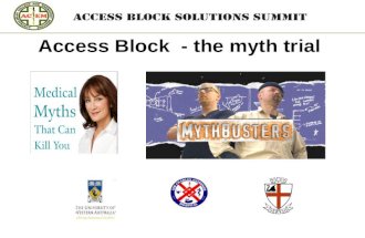 Myth Busters Trial - ED access block